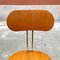 Mid-Century Italian Industrial Beech and Metal Drafting Machine Stool, 1960s 8