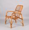 Mid-Century Italian French Riviera Rattan and Bamboo Armchair, 1960s 4