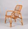 Mid-Century Italian French Riviera Rattan and Bamboo Armchair, 1960s, Image 4