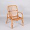 Mid-Century Italian French Riviera Rattan and Bamboo Armchair, 1960s, Image 2