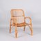 Mid-Century Italian French Riviera Rattan and Bamboo Armchair, 1960s, Image 10