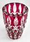 Rote Vase aus Kristallglas von Val Saint Lambert 4