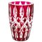 Vase Rouge en Cristal par Val Saint Lambert 1
