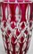 Red Vase in Crystal by Val Saint Lambert, Image 3