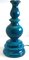 Large Chinese Table Lamp in Turquoise Glazed Ceramic, Image 3