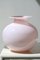 Vintage Murano Pink Round Glass Vase, Image 5