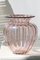 Vintage Ribbed Murano Glass Vase 3