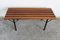 Vintage Italian Rosewood Bench Set with Rack, 1970s 3