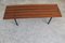 Italian Rosewood and Metal Bench, 1970s 4