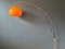 Vintage Space Age Mid-Century Bogenlampe in Orange von Goffredo Reggiani 6