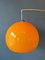 Lampada da terra Space Age vintage arancione di Goffredo Reggiani, Immagine 7
