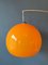 Vintage Space Age Mid-Century Orange Arc Floor Lamp by Goffredo Reggiani, Image 7