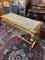 French Style Carved Giltwood Console Table with Marble Top 4