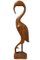 Vintage Ibis Figurine aus Teak 1