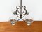 Mid-Century Danish Metal and Glass Candleholder, 1960s 10