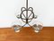 Mid-Century Danish Metal and Glass Candleholder, 1960s, Image 10