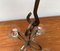 Mid-Century Danish Metal and Glass Candleholder, 1960s, Image 15