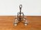 Mid-Century Danish Metal and Glass Candleholder, 1960s, Image 6