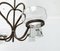 Mid-Century Danish Metal and Glass Candleholder, 1960s, Image 4