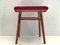 Mid-Century Red Fabric Footstool, 1970s, Image 10