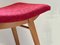 Mid-Century Red Fabric Footstool, 1970s 7