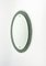 Mid-Century Oval Mirror from Cristal Art, Italy, 1960 6