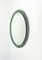 Mid-Century Oval Mirror from Cristal Art, Italy, 1960, Image 6