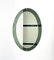 Mid-Century Oval Mirror from Cristal Art, Italy, 1960, Image 3