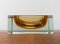 Mid-Century Sommerso Murano Glass Block Bowl, 1960s 1
