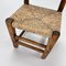 Antique Side Chair in Oak and Rush, 1700s 6