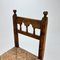 Antique Side Chair in Oak and Rush, 1700s, Image 2