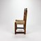 Antique Side Chair in Oak and Rush, 1700s 5