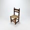 Antique Side Chair in Oak and Rush, 1700s 7