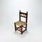 Antique Side Chair in Oak and Rush, 1700s, Image 7