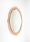 Mid-Century Pink Glass Wall Mirror, Italy, 1960s, Image 1