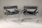 Vintage Bauhaus Wassily Armchairs by Marcel Breuer for Knoll Int., Set of 2 1