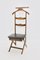 Mid-Century Italian Beech Brass Valet with Chair, 1960s, Image 3