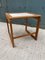 Wooden and Travertine Side Table 3
