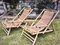 Vintage Bamboo Foldable Easy Deck Chair or Garden Lounge Chairs, 1970s, Set of 2 2