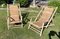 Vintage Bamboo Foldable Easy Deck Chair or Garden Lounge Chairs, 1970s, Set of 2 3