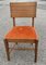 Art Deco Orange Fabric Chairs, Set of 6 2