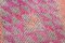 Alfombra de pasillo vintage rosa de lana, Imagen 6