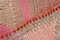 Vintage Pink Runner Rug in Wool 14