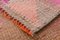 Vintage Pink Runner Rug in Wool 15