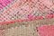 Alfombra de pasillo vintage rosa de lana, Imagen 17