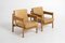 Armchairs in Oak and Leather by Uluv Krasna Jizba, 1960s, Set of 2, Image 1