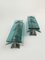 Mid-Century Glass Sconces in the Style of Fontana Arte, Italy, 1960, Set of 2 3