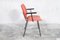 Bright Red Dining Chairs by W.H Gispen for Kembo, 1950s, Set of 4, Image 3