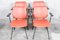 Bright Red Dining Chairs by W.H Gispen for Kembo, 1950s, Set of 4 1