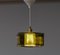 Lampe à Suspension Hexagonale en Verre Vert par Carl Fagerlund pour Orrefors, 1960s 4